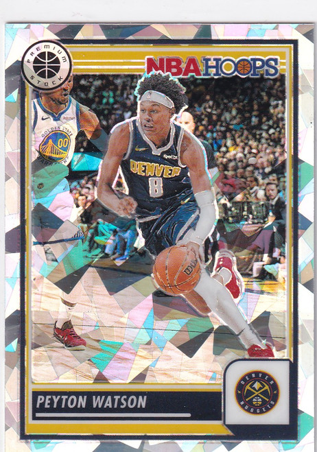 2023-24 PREMIUM STOCK #266 PEYTON WATSON CRACKED ICE- DENVER NUGGETS