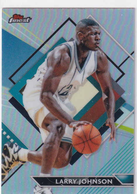 2024 TOPPS FINEST #263 LARRY JOHNSON REFRACTOR- CHARLOTTE HORNETS