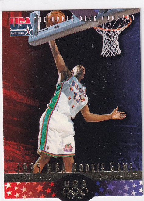 1996 UPPER DECK #GR1 GLENN ROBINSON USA DIE CUT ROOKIE GAME- MILWAUKEE BUCKS
