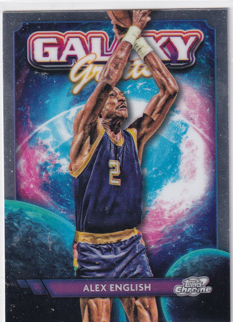 2024 TOPPS CHROME COSMIC #GG-24 ALEX ENGLISH GALAXY GREATS- DENVER NUGGETS