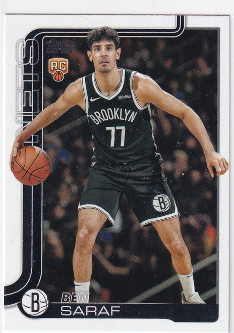 2025 TOPPS #226 BEN SARAF- BROOKLYN NETS