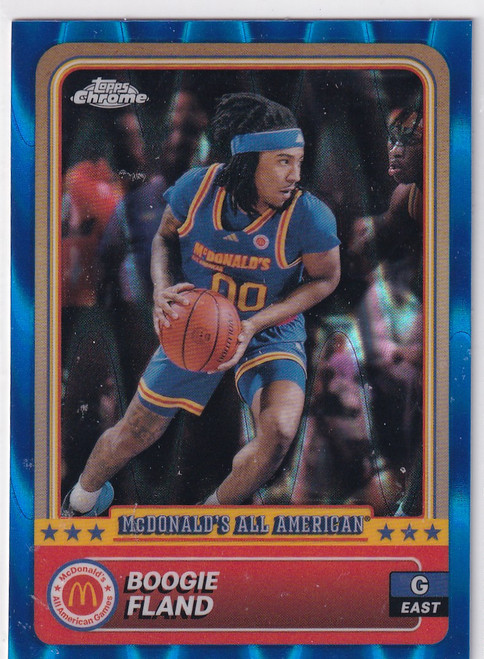 2024 TOPPS CHROME MCDOANLDS #29 BOOGIE FLAND BLUE RAY WAVE- KENTUCKY