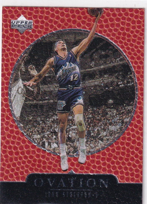 1998 UPPER DECK #66 JOHN STOCKTON OVATION- UTAH JAZZ