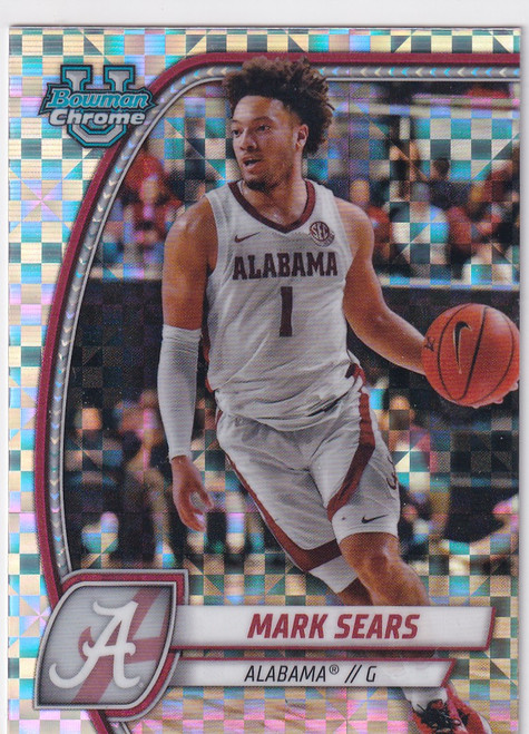 2025 BOWMAN CHROME UNIVERSITY #99 MARK SEARS X FRACTOR- ALABAMA
