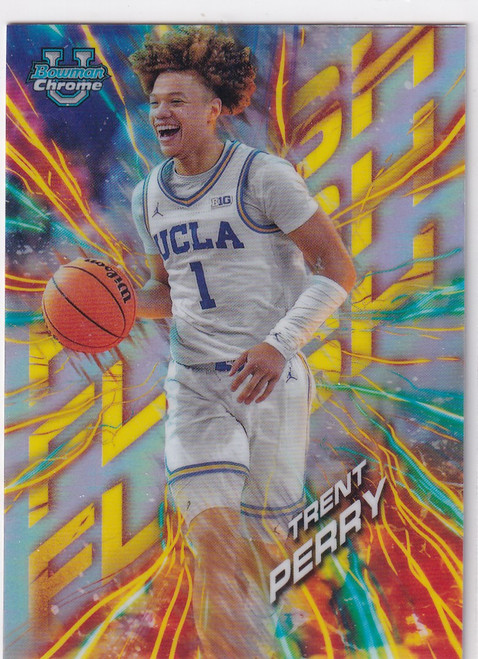 2025 BOWMAN CHROME UNIVERSITY #FL-17 TRENT PERRY FLASH REFRACTOR- UCLA