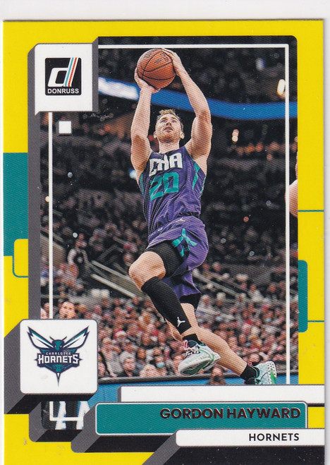 2022-23 DONRUSS #65 GORDON HAYWARD YELLOW- CHARLOTTE HORNETS