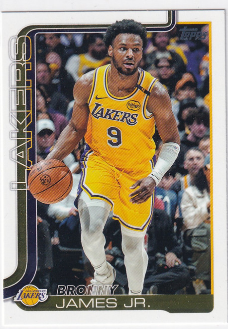 2025 TOPPS #152 BRONNY JAMES JR- LOS ANGELES LAKERS