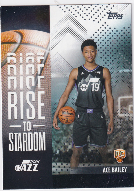 2025 TOPPS #RTS-5 ACE BAILEY RISE TO STARDOM- UTAH JAZZ