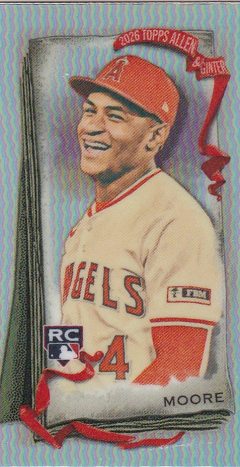 2026 Topps Allen & Ginter MINI CHROME  #278 Christian Moore RC Angels