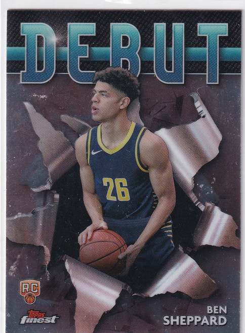 2024 TOPPS FINEST #D-17 BEN SHEPPARD DEBUT- INDIANA PACERS