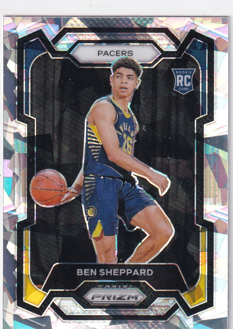 2023-24 PRIZM #172 BEN SHEPPARD CRACKED ICE- INDIANA PACERS