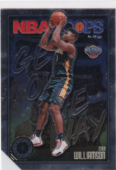 2019-20 PREMIUM STOCK #17 ZION WILLIAMSON GET OUT THE WAY- NEW ORLEANS PELICANS
