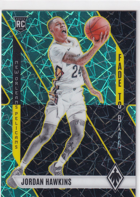 2023-24 PHOENIX #24 JORDAN HAWKIN TEAL VELOCITY FADED BLACK- NEW ORLEANS PELICAN