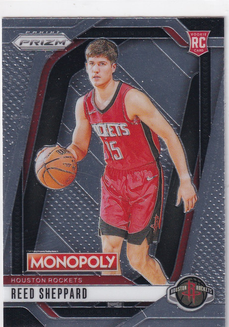 2024-25 PRIZM #72 REED SHEPPARD MONOPOLY- HOUSTON ROCKETS