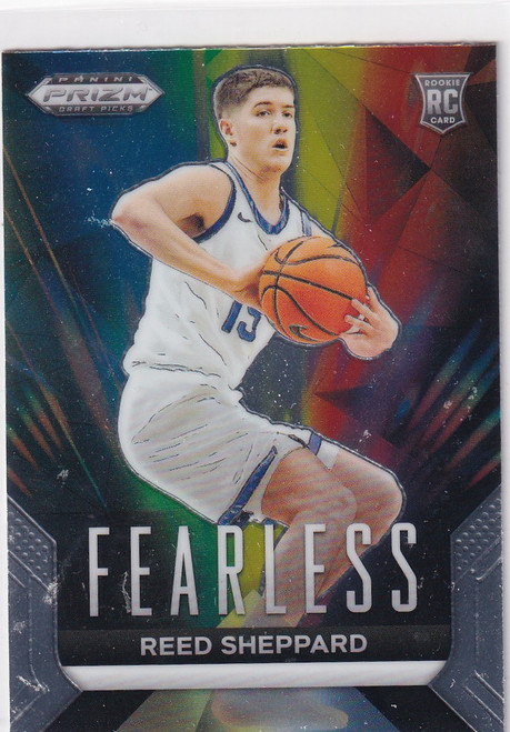2024 PRIZM DRAFT #20 REED SHEPPARD FEARLESS- HOUSTON ROCKETS