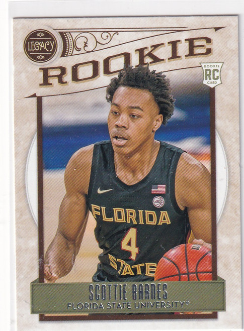 2021 CHRONICALS LEGACY #341 SCOTTIE BARNS ROOKIES- TORONTO RAPTORS