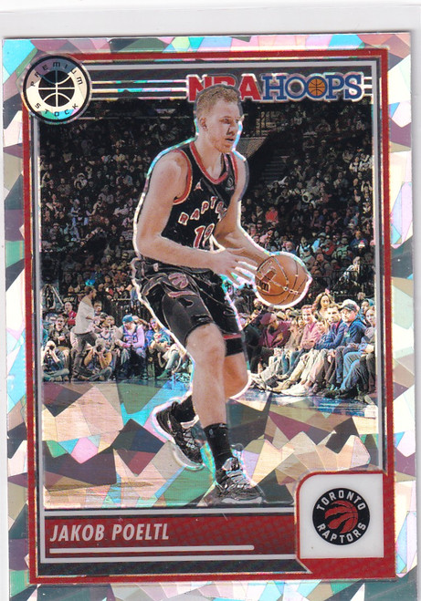 2023-24 PREMIUM STOCK #122 JAKOB POELTL CRACKED ICE- TORONTO RAPTORS