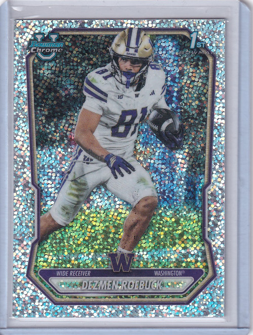 2026 Bowman Football Speckle Refractor #BCP-180 Dezmen Roebuck - Washington