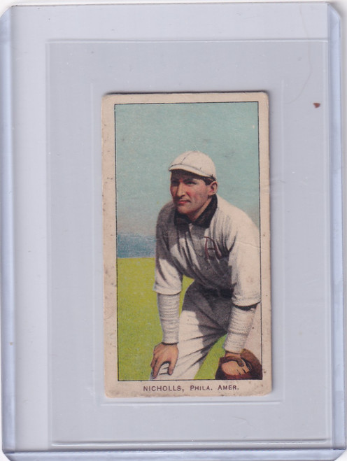 1909-11 T206 Simon Nicholls Hands on Knees Piedmont 150 Philadelphia A's