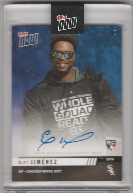 2019 Topps Now RTOD Auto OD-EJB Eloy Jimenez Chicago White Sox 36/49