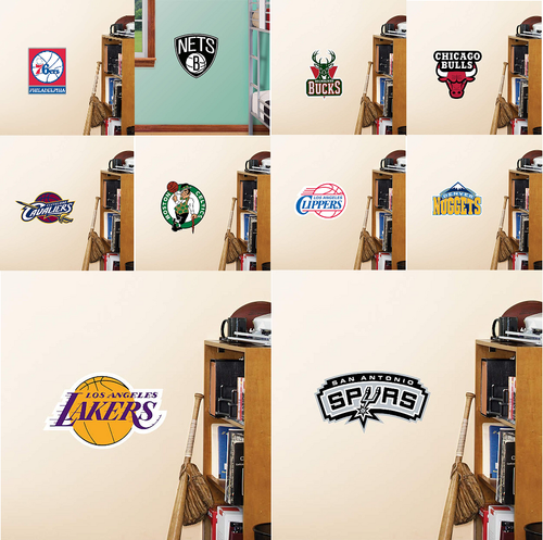 Official NBA Basketball Fathead Teammate Logo Sticker Choose your Team