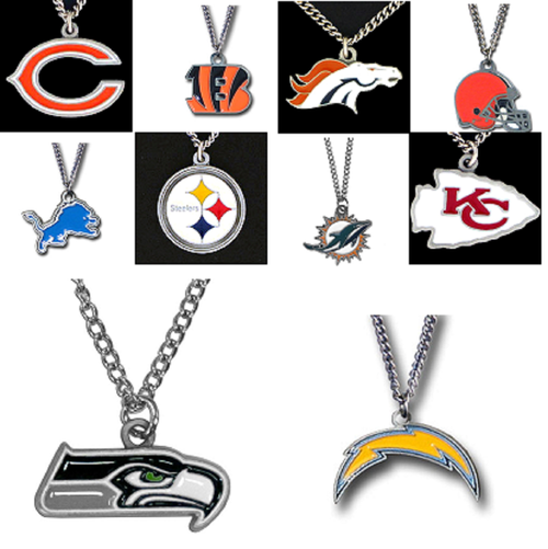 Officially Licensed NFL Team Chain Logo Necklace Choose Your Team