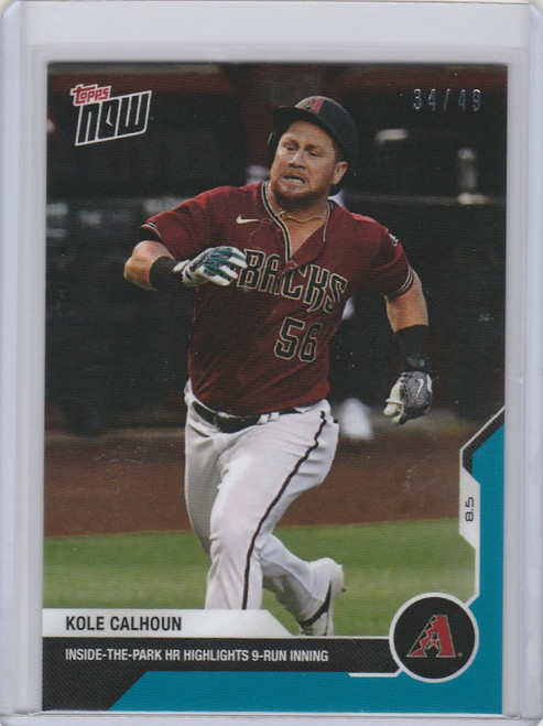 2020 Topps Now Parallel # 58 Kole Calhoun Los Angeles Angels 34/49