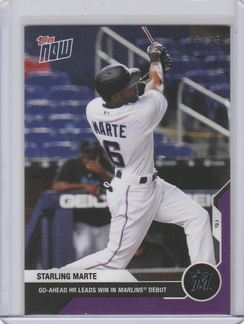 2020 Topps Now Parallel #194 STARLING MARTE MIAMI MARLINS 5/25