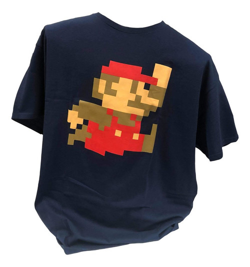 Super Mario Brothers T-Shirt Blue (X-Large)