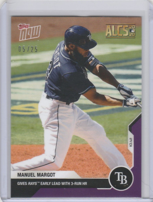 2020 Topps Now Parallel #402 MANUEL MARGOT TAMPA BAY RAYS 5/25