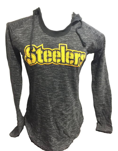 NFL Womens Pittsburgh Steelers Scoop Neck Hoodie