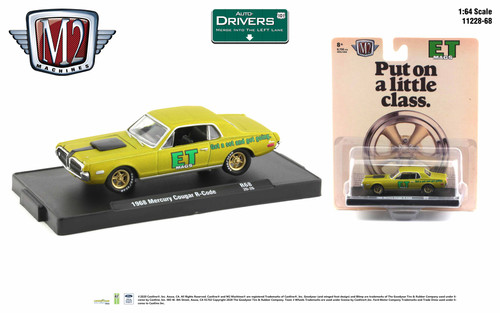 M2 Machines Auto-Drivers 1:64 R68 1968 Mercury Cougar R-Code ET Mags