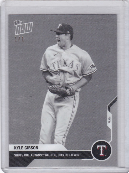 2020 Topps Now Platinum B&W #276BW-A  Kyle Gibson - Rangers 1/1