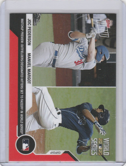 2020 Topps Now Parallel #WM-9 JOC PEDERSON MANUEL MARGOT 6/10