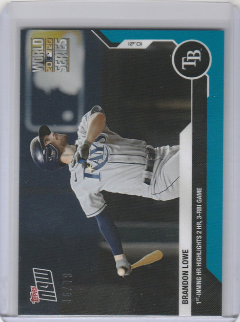 2020 Topps Now Parallel #451 BRANDON LOWE TAMPA BAY RAYS 36/49