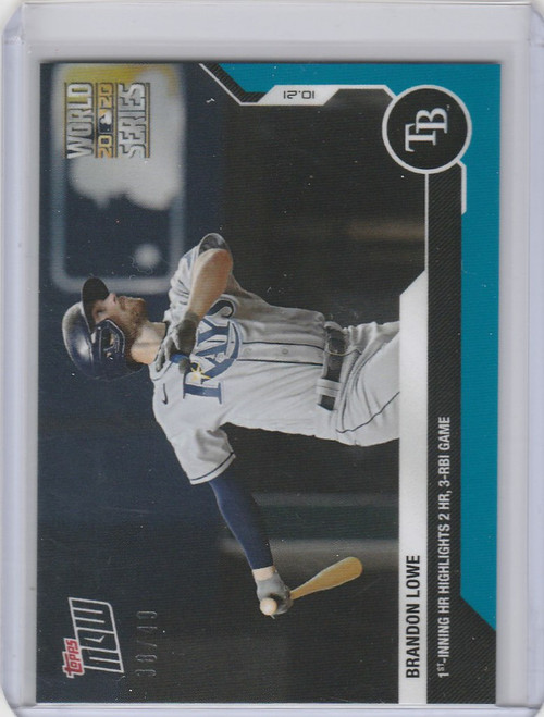 2020 Topps Now Parallel #451 BRANDON LOWE TAMPA BAY RAYS 38/49