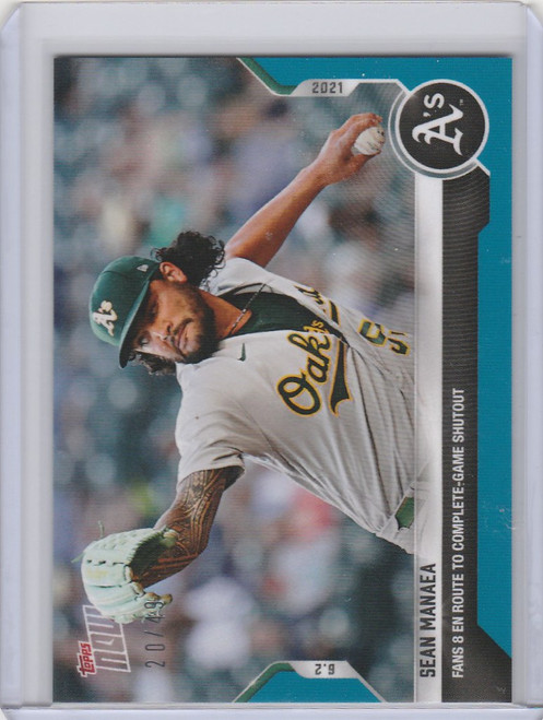 2021 Topps Now Parallel #301 SEAN MANAEA OAKLAND ATHLETICS 20/49