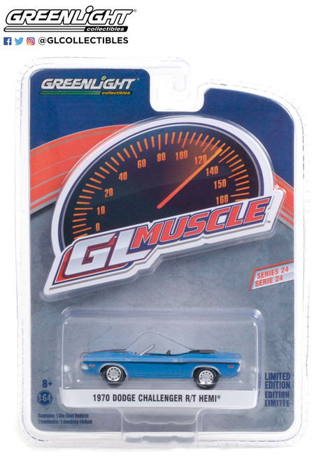 Greenlight 1:64 GL Muscle Series 24 1970 Dodge Challenger Convertible Blue