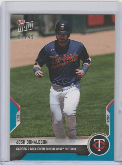 2021 Topps Now Parallel #281 JOSH DONALDSON MINNESOTA TWINS 28/49