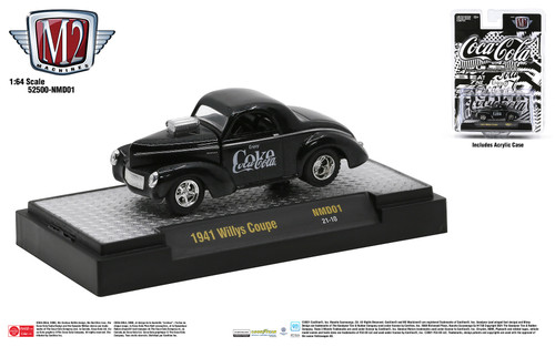 M2 Machines Coca-Cola Release NMD01 1941 Willy's Coupe