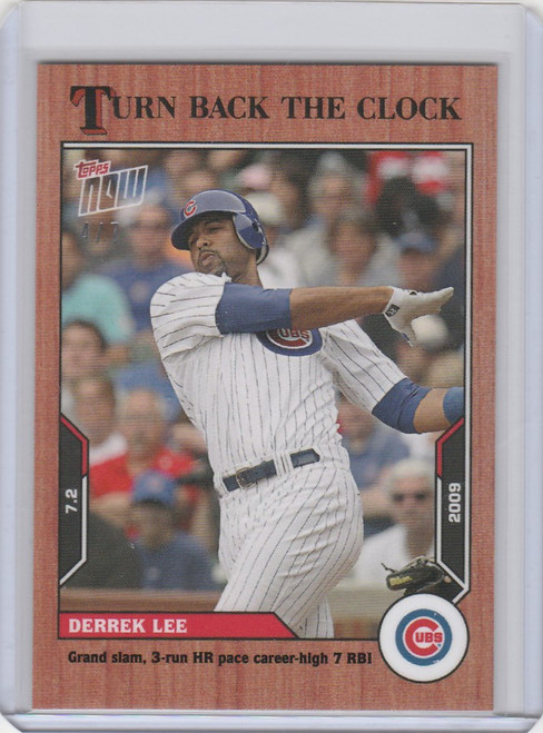 2021 Topps TURN BACK THE CLOCK CHERRY PARALLEL #93 DERREK LEE CHICAGO CUBS 4/7