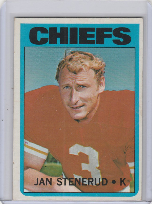 1972 Topps #61 Jan Stenerud Kansas City Chiefs EXMT