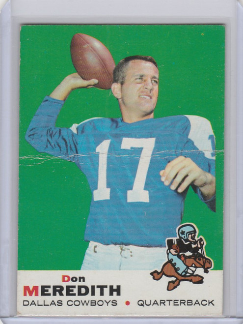 1969 Topps #75 Don Meredith Dallas Cowboys VG