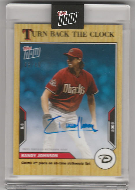 2021 Topps Turn Back Clock #64A Randy Johnson Arizona Diamondbacks 45/49