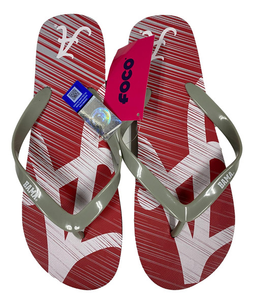 Alabama Crimson TIde Men's Diagonal Unisex Beach Flip Flop Sandals