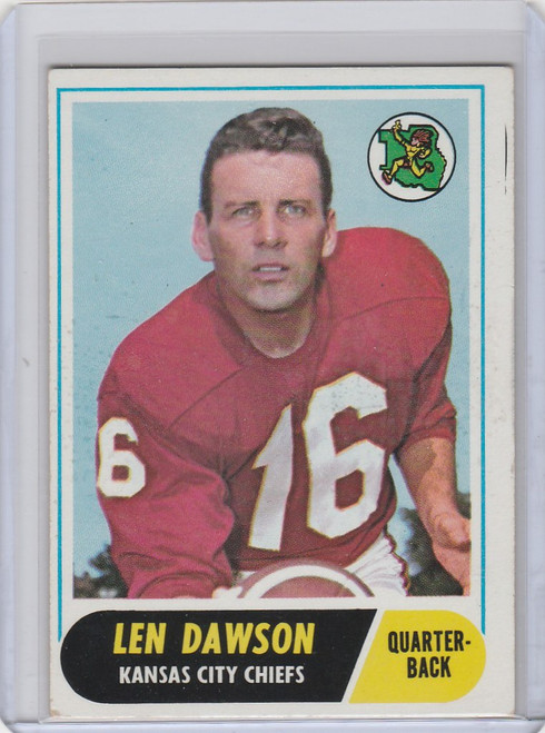 1968 Topps #171 Len Dawson Kansas City Chiefs EX