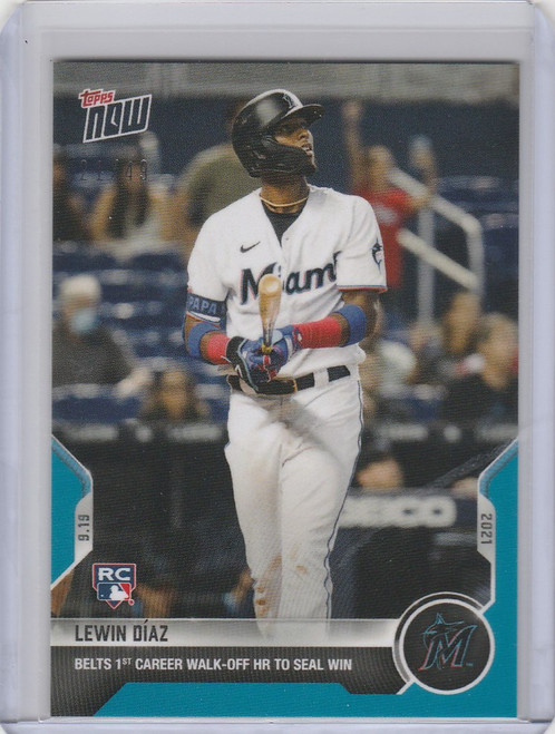 2021 Topps Now Parallel #829 LEWIS DIAZ MIAMI MARLINS 21/49