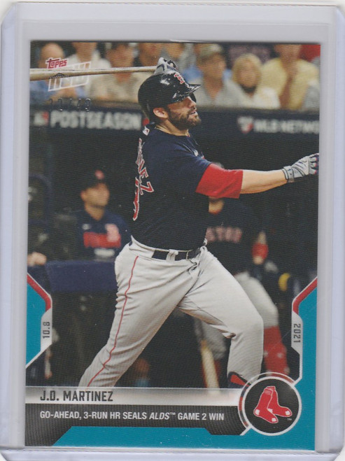 2021 Topps Now Parallel #935 JD MARTINEZ BOSTON RED SOX 32/49