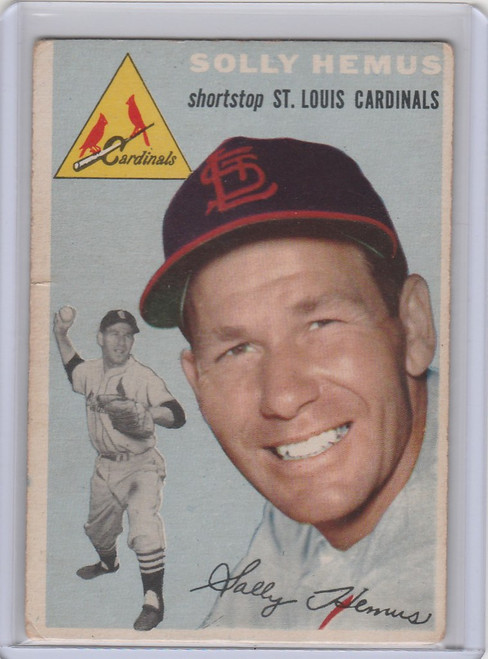 1954 Topps Baseball #117 Solly Hemus St Louis Cardinals VG