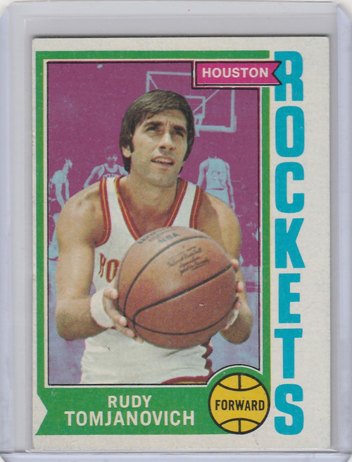 1974-75 Topps #28 Rudy Tomjanovich Houston Rockets EXMT